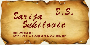 Darija Šukilović vizit kartica